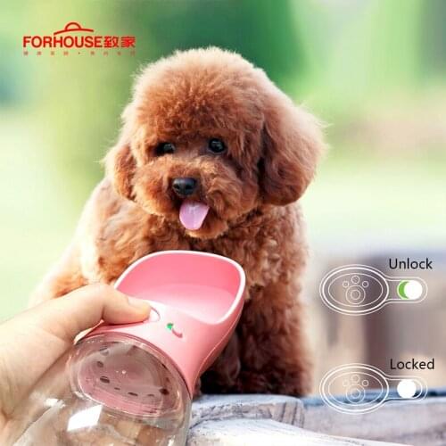 350 ml Portable Pet Dog Water Bottle Travel Puppy Cat Drinking Bowl Outdoor Pet Water Dispenser Feeder Pet Dog Automatic Feeders