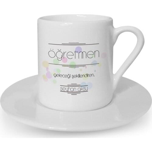 Personalized Teacher Means Turkish coffee Cup-1