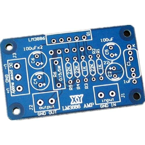 LM3886 power amplifier board empty board pcb classic line mono