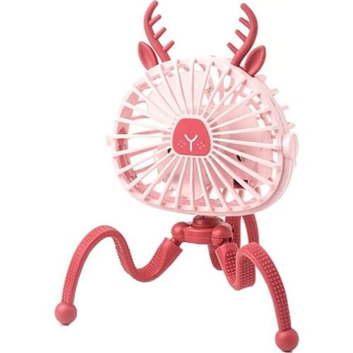 Mini Adjustable Hanging Electric Fan Octopus Stand Portable Handheld USB Charging Fan Cooler For Student Use