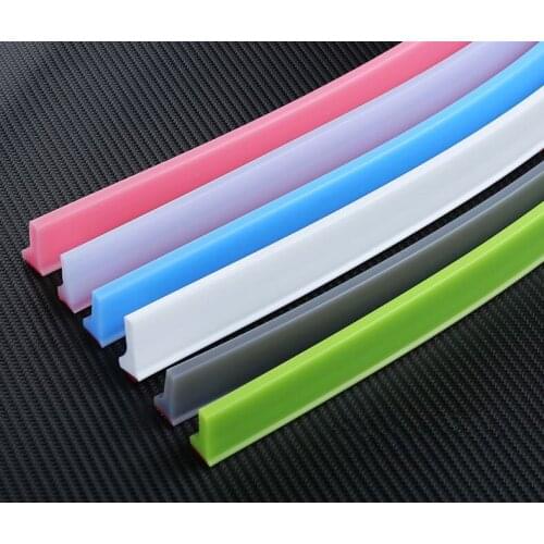 Collapsible Bathroom Water Stopper Flood Barrier Silicone Water Blocker Self-adhesive Bathroom And Kitchen Water Stopper