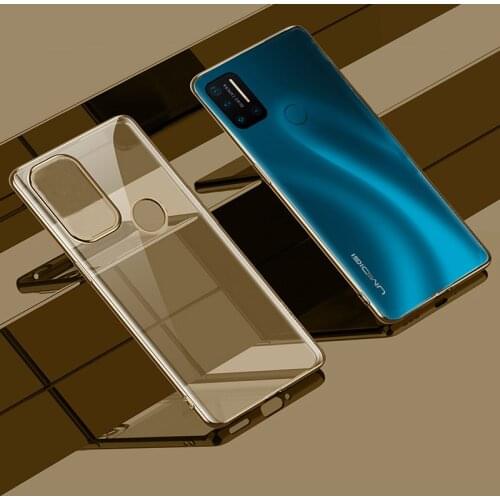 For UMIDIGI A7 Pro Case Plating Bumper Slim Soft Silicone Cover Transparent