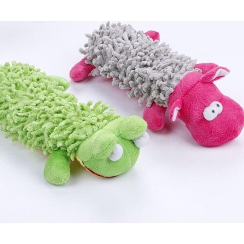 Funny Plush Dog Squeaky Toys Pet Dog Chew Toy Frog Hippopotamus Plush Squeaking Toys Puppy Dog Accessories Pets Products