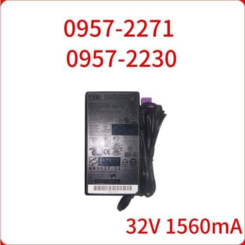 32V1560MA AC Adapter Charger 0957-2271 0957-2230 For HP 7000 6500 6000 7500a k309g k309a 7188 Printer Scanner Power Original