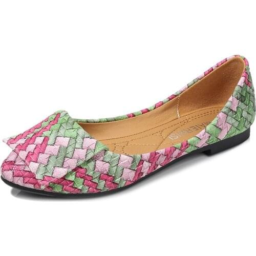 Casual plus size 35-46 girls flat shoes color matching casual shoes ladies comfortable flat shoes