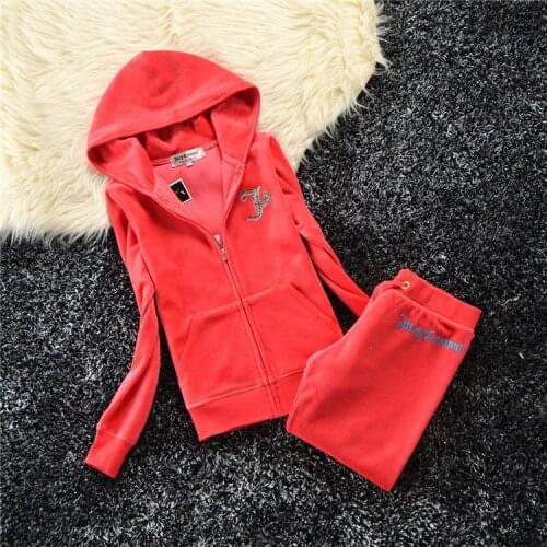 2019 Womens Yoga Set Fitness Clothing Velvet Fabric Tracksuits Jogging Suits Women Sportswear Ladies Hooded Running Set Sweater