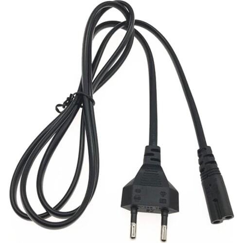 2 Pin Prong EU Cable Power Supply Cord Console Cord C7 Cable Figure 8 Power Cable For Samsung Power Supply XBOX PS4 Laptop