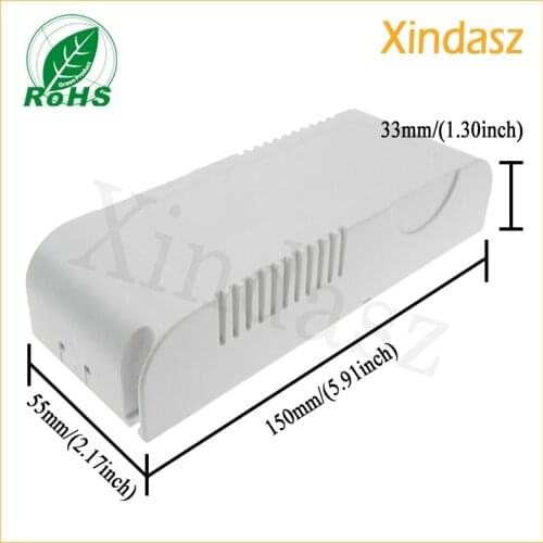5pcs/lot Newest plastic LED supply controller enclosure 150*55*33mm