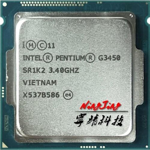 Intel Pentium G3450 3.4 GHz Dual-Core CPU Processor 3M 53W LGA 1150