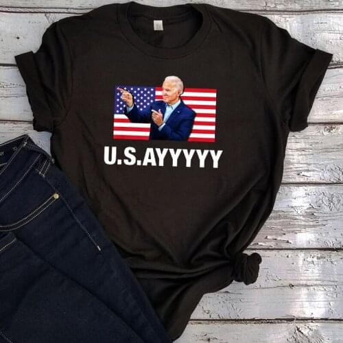 USA Joe Biden Tshirt Women American Flag Winner Democrat Shirt Aesthetic Gothic Fashion 2020 Vintage Streetwear Graphic Tees