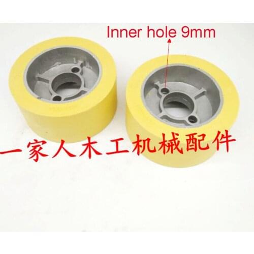 10pcs Beit four-sided rubber wheel feeding wheel rubber wear-resistant woodworking machinery parts 120*35*60mm