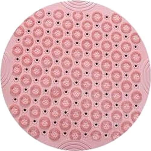 Round Pvc Silicone Bathroom Mat, Hydrophobic Suction Cup Mat, Bathroom Massage Mat