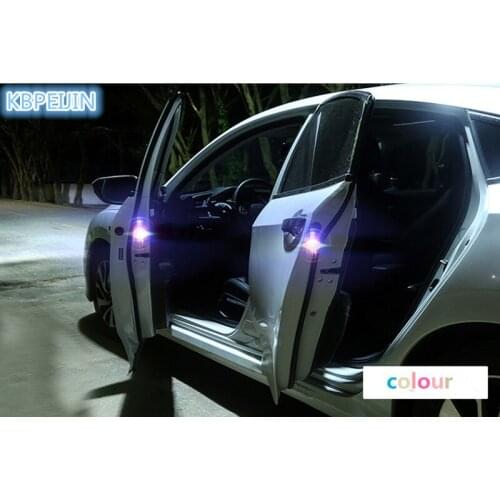 HOT 2pcs Car Styling LED Door Strobe Warning Light Stickers for Renault clio megane 2 3 captur logan kadjar laguna 2 Accessories