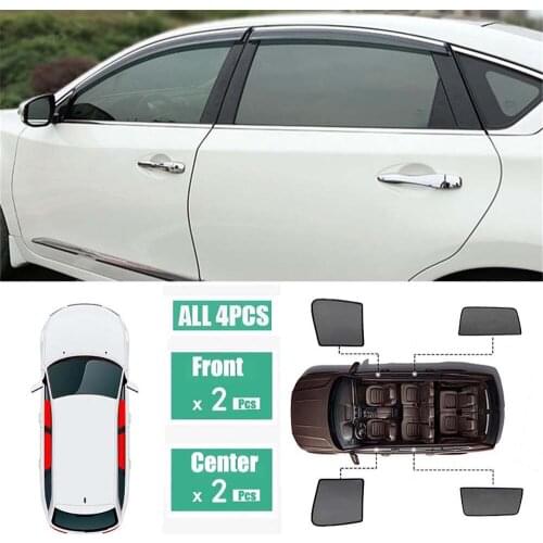 Side Windows Magnetic Sun Shade UV Protection Ray Blocking Mesh Visor Fit For Nissan Teana L33 2013-2018