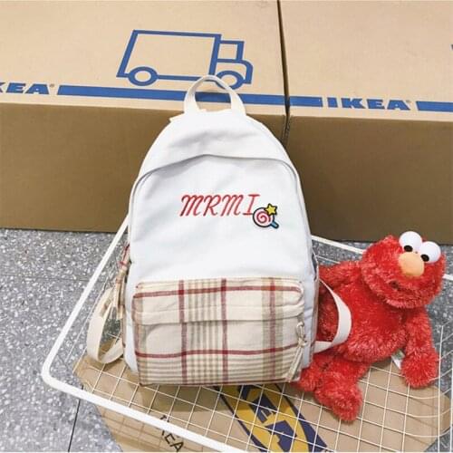 Fashion Womens Canvas Backpack Light Breathable Outdoor Waterproof Travel School Bag Multi-Pocket Large Capacity