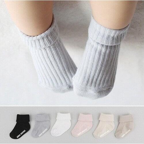 0-4 Years Middle Tube Baby Socks Kids Boys Toddlers Girls Socks Knee High Long Soft Cotton Baby Socks Stripped Children Socks