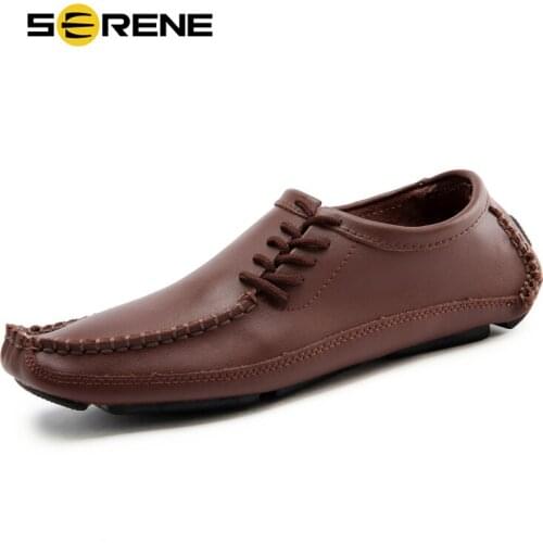 2019New Men Shoes Fashion Genuine Leather Slip On Soft Loafers Sapatos Zapatos Zapatillas Hombre Rushed Sapato Man Plus Size