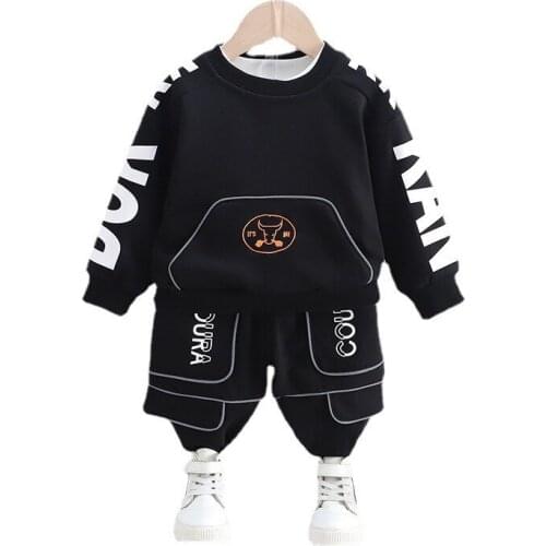 New Autumn Baby Girl Clothes Suit Fashion Children Boy Sport Cotton T-Shirt Pants 2Pcs/Set Toddler Casual Costume Kids Tracksuit