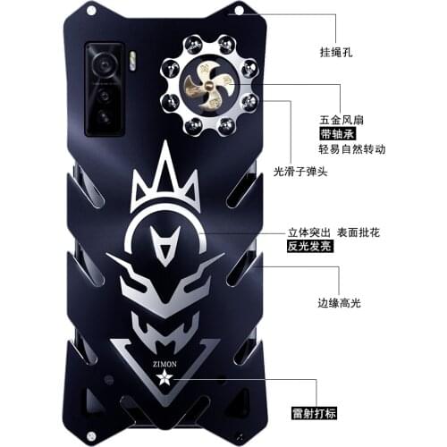 New Zimon Aluminum Armor Thor Case For Vivo IQOO 5 Pro Case Cover Flash Iron Man Phone Shell Skin Bag for vivo Iqoo5 Pro