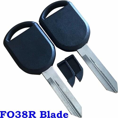 Transponder Key Shell Car Key Blank Case for FORD Lincoln Mercury Remote Key Case Fob Replacement New Uncut FO38R Blade