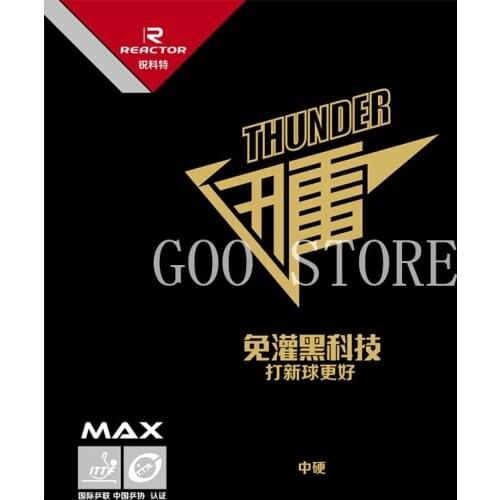Reactor THUNDER Table Tennis Rubber (Forehand Offensive) Original REACTOR Thunder Ping Pong Sponge
