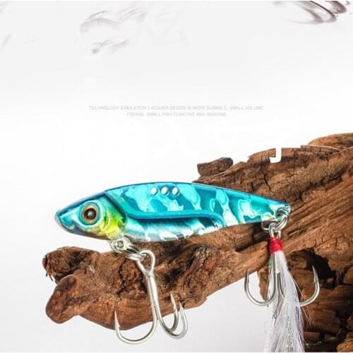 RQNQ 1pcs 6.2CM/11.7G Metal Fishing Lure Floating Crank Bait Treble Hook Tackle Life-like2021 Ice Jig Bait