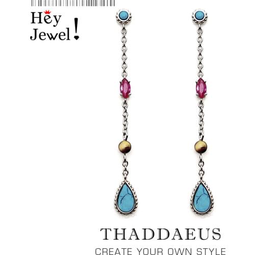 Earrings Riviera Colors Water Drop,Europe Happiness Fine Jewelry For Women,2021 Autumn Brand New Sterling Silver 925 Gift