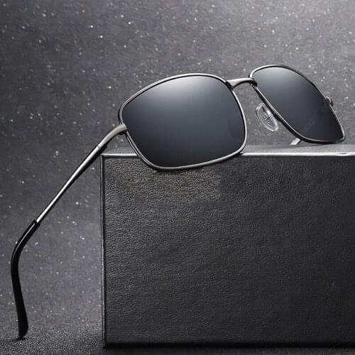 Classic Polarized Sunglasses Brand Design Men Square Driving Sun Glasses Male UV400 Shades Eyewear Oculos de sol