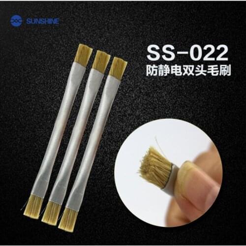 Sunshine SS-022 anti static brush double-side brush for mobile phone repair mainboard cleaning brush