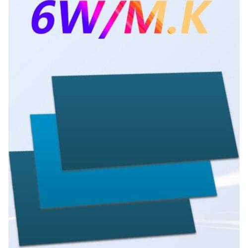 3Pcs 0.3mm/0.5mm/1mm Thermal Pad 6.0 W/M.K High Efficient Thermal Conductivity Pads with High Performance