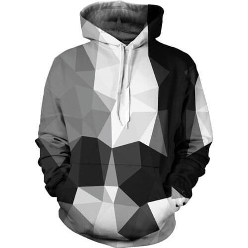 Geometric Mens Hoodies latest Geometric 3D Hoodies Sweatshirt Young Loose Casual Sportswear Spring Autumn Coat Street Clothing