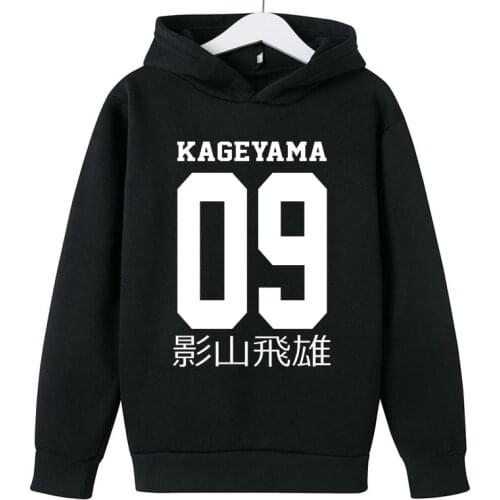 Anime Haikyuu Hoodie Sweatshirt Boys/girls Cosplay Hoody Hinata Shouyou Hooded Hoodies Volleyball Uniform Boys Tops Casual Full