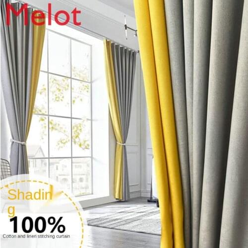 Curtain Shading Cloth New Bedroom Girl Window Screen Punch-Free Installation with Hooks Living Room Bay Window Screen