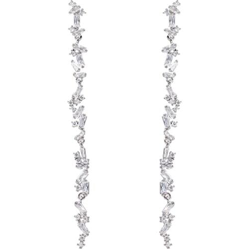 Bettyue Fascinating Irregular Geometry Design CZ Modern Earring For Female Shiny Jewelry In Bridal Wedding Party Exquisite Gift