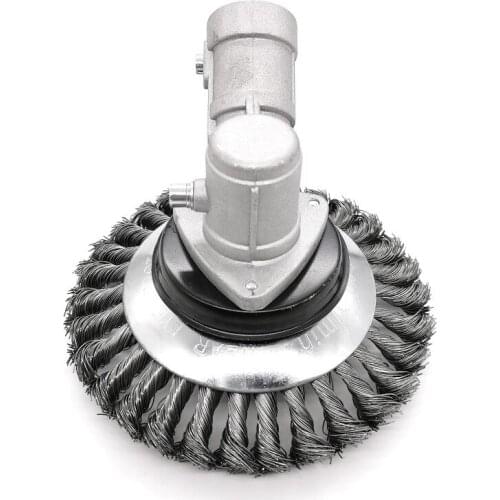 6 Inch Lawn Mower Grass Trimmer Head Steel Wire Trimming Head Rusting Brush Cutter Mower Wire Weeding Head for Lawn Mower