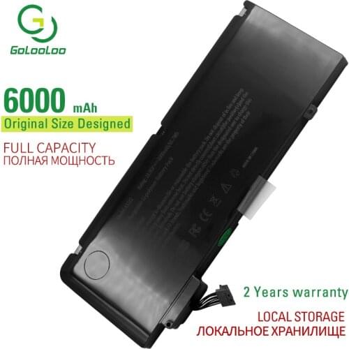 6000mAh New Laptop Battery For APPLE MacBook Pro 13" A1322 A1278 2009-2012 Year MB990 MB991 MC700 MC374 MD313 MD101 MD314 MC724