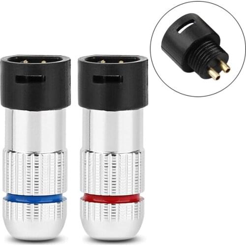 Areyourshop 1 Pair Earphone DIY Pins Socket Audio Connector Jack For IE8 IE8I IE80