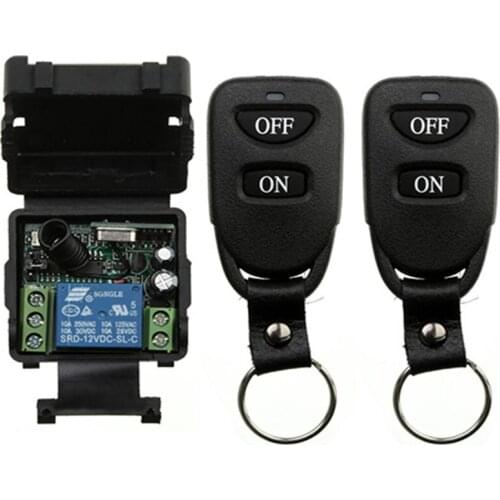 433Mhz Wireless Remote Control Switch DC 12V 24V 10A 1CH Relay Receiver Module RF Realy Transmitter with 433 Mhz Remote Control