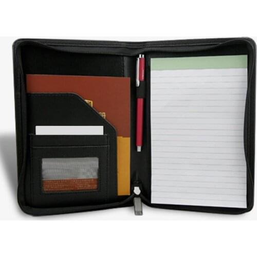 Business Padfolio A5 Manager Padfolio Multi-functional High-end PU Synthetic Leather Portfolio Writing Notepads