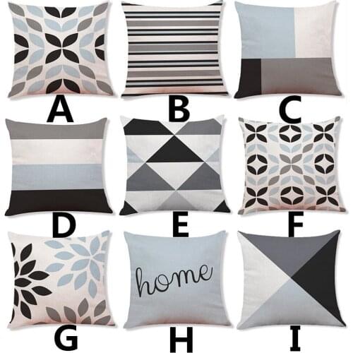 Home Decor Cushion Cover Simple Geometric Throw Pillowcase Pillow Covers For Chair/Pillow Material/Color And Placement Began