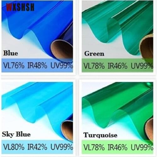 Multi-Colour Decorative Glass Film UV-Proof Nonopaque Transparent For Home Office Store Kindgarten Hand Work Tint-Film20cmx100cm