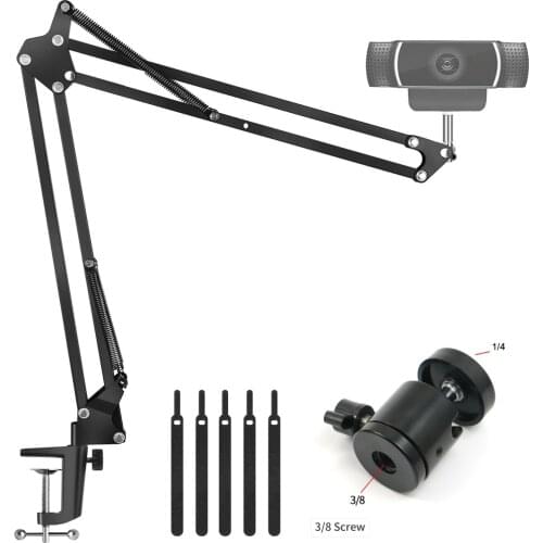Desktop Microphone Stand Adjustable Suspension Arm Stands Stabilizer Webcam Holder for Logitech Web Camera C922 C930e C930 C920