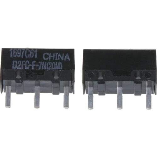 2020 New 2Pcs Original OMRON Mouse Micro Switch D2FC-F-7N 20m for Logitech RAZER