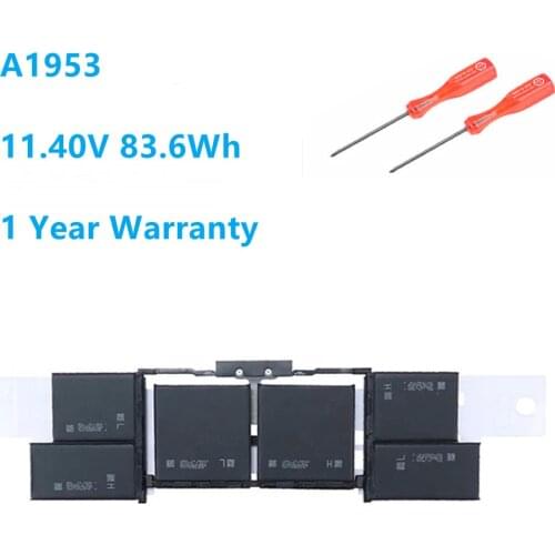 New A1953 Laptop Battery For Apple MacBook Air 15'' A1990 020-02391 2018 2019 Year A1953 11.40V 83.6Wh