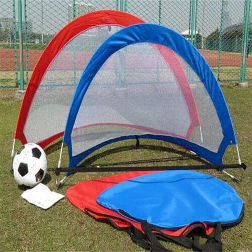 120cm Portable Folding football gate Soccer goal net Childrens outdoor sports toys Fans supplies