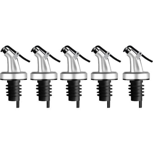 Oil Bottle Stopper Rubber ABS Lock Plug Seal Leak-proof Food Grade Plastic Nozzle Sprayer Liquor Dispenser Wine Pourers Bar Tool