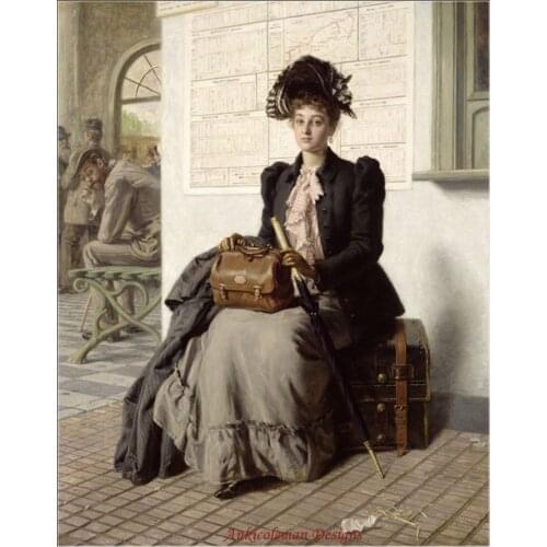 Needlework for embroidery DIY DMC High Quality - Counted Cross Stitch Kits 14 ct Oil painting - Going into the World