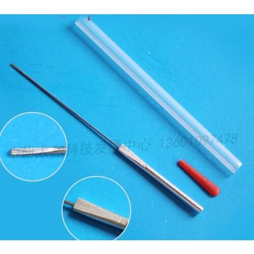EACU disposable acupuncture edge needle with tube aluminum handle knife needle superfine needle painless massage needle