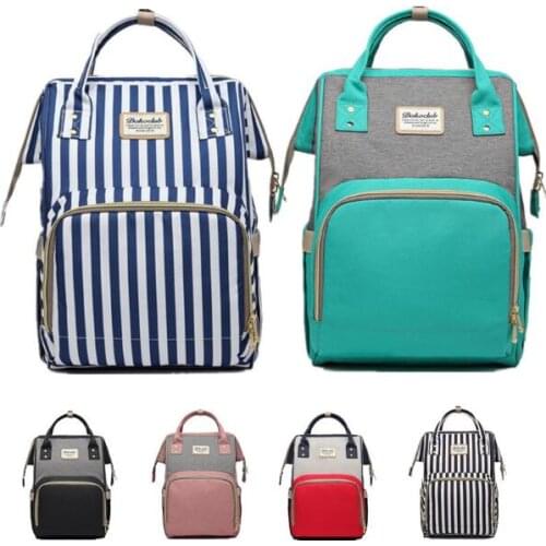 Dokoclub Mummy Diaper Bag for Baby Care Nursing Bag Large Capacity Waterproof Portabel Travel Bag Daddy Backpack Anti-thief