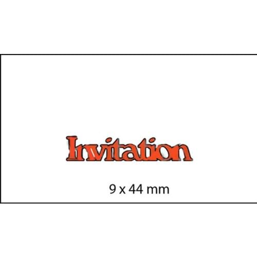 New French Invitation Metal Cutting Dies Stencils Letters 2019 for DIY Scrapbooking Decorative Embossing Paper Card Crafts Tools